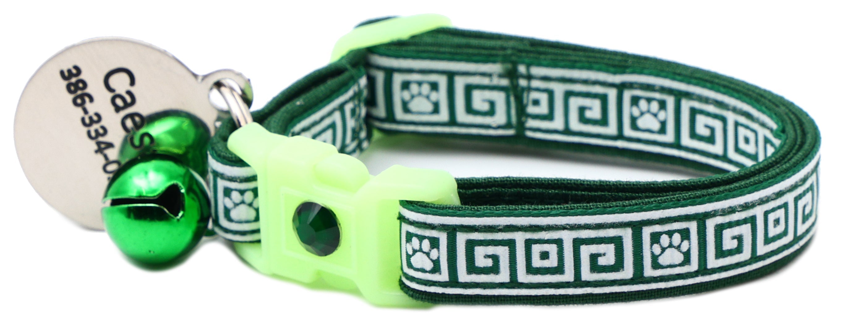 Greek Key Breakaway Cat Collar